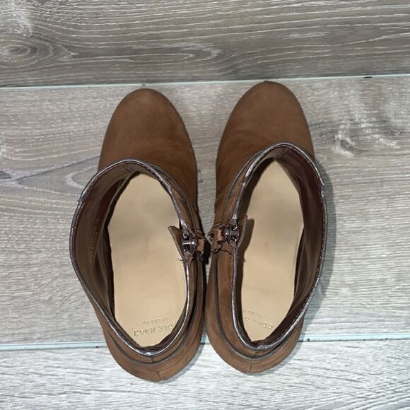 Cole Haan Grand OS Calixta Brown Nubuck Women’s Size 7B Harness Ankle Boots - Picture 5 of 11